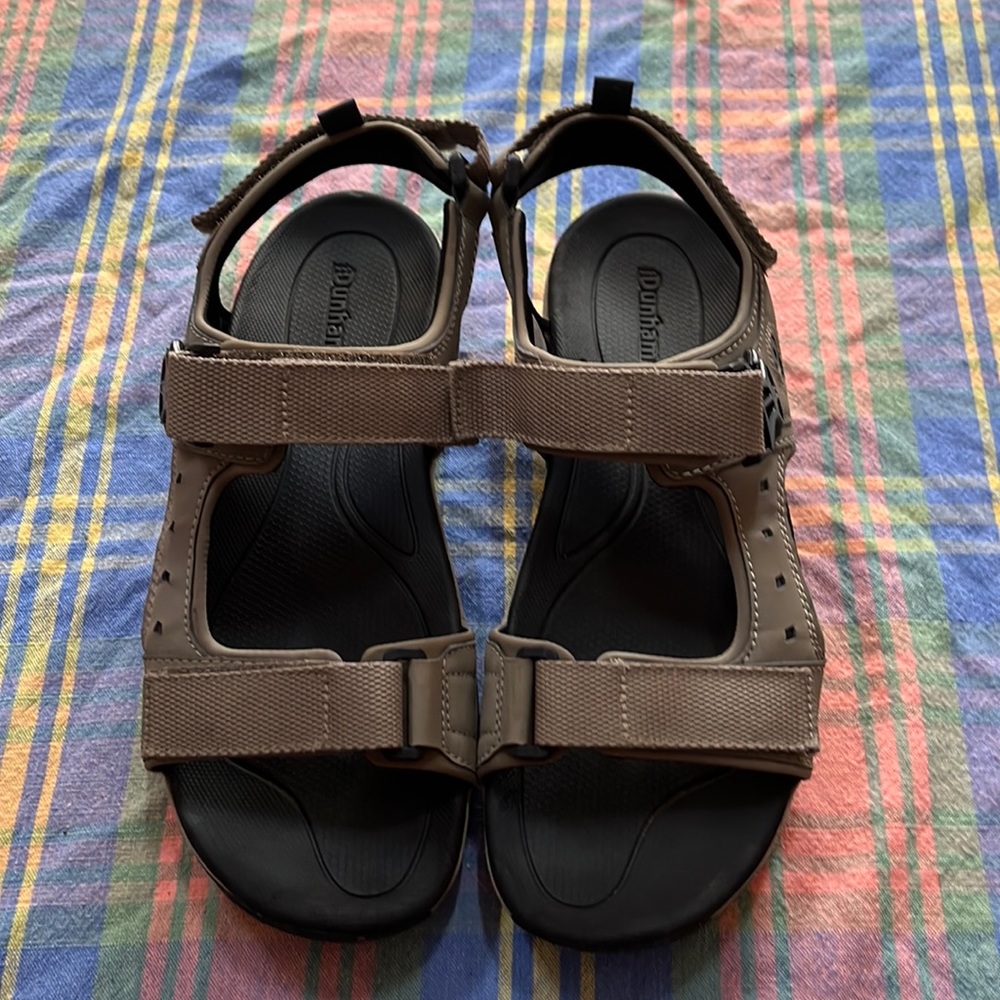 Dunham Men's Nolan Taupe Sandals Size 13